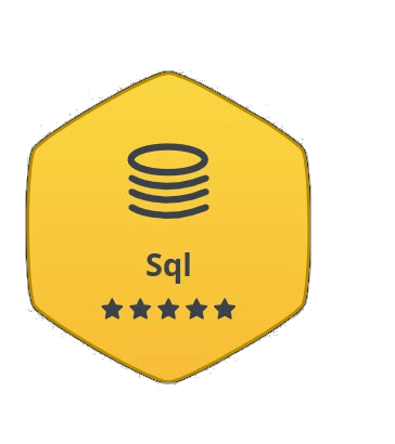 SQL Gold five-star badge